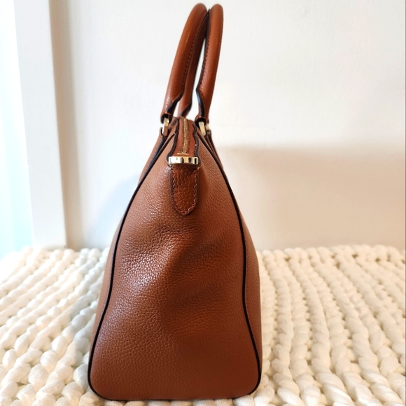 Medium sized, Pebble leather,Kate Spade Caramel Satchel - Picture 5 of 10